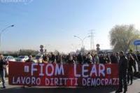 Manifestazione lavoratori Lear